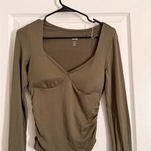MIIIK Olive Long Sleeve Top